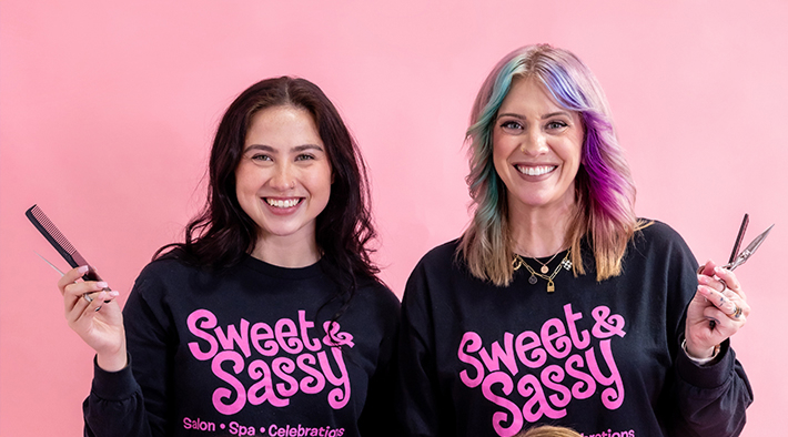 2 hairstylists at Sweet and Sassy
