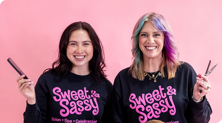 Sweet & Sassy hair stylists. 