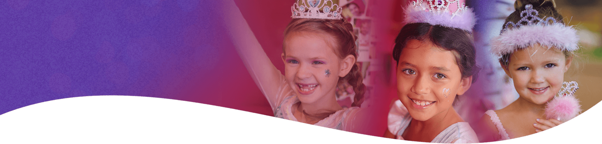 Little girls celebrating at Perfect Princess party at a salon for parties near you