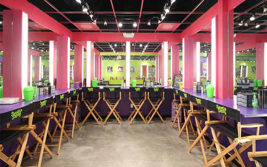 Glam chairs in Sweet & Sassy salon for kids